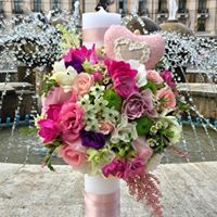 Lumanare botez mix de flori