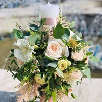 Lumanare botez mix de flori