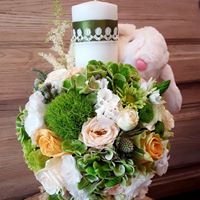 Lumanare botez mix de flori