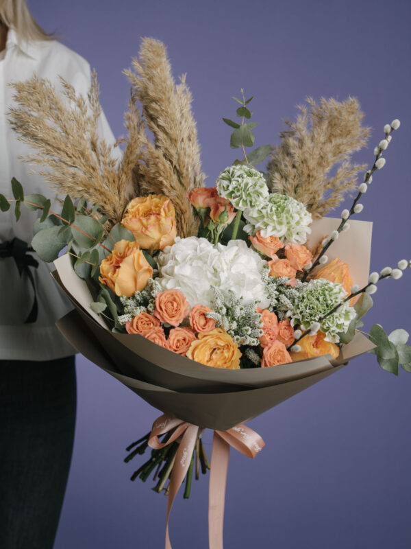Buchet exotic cu pampas