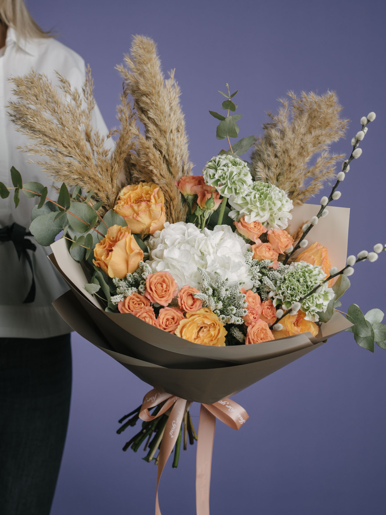 Buchet exotic cu pampas