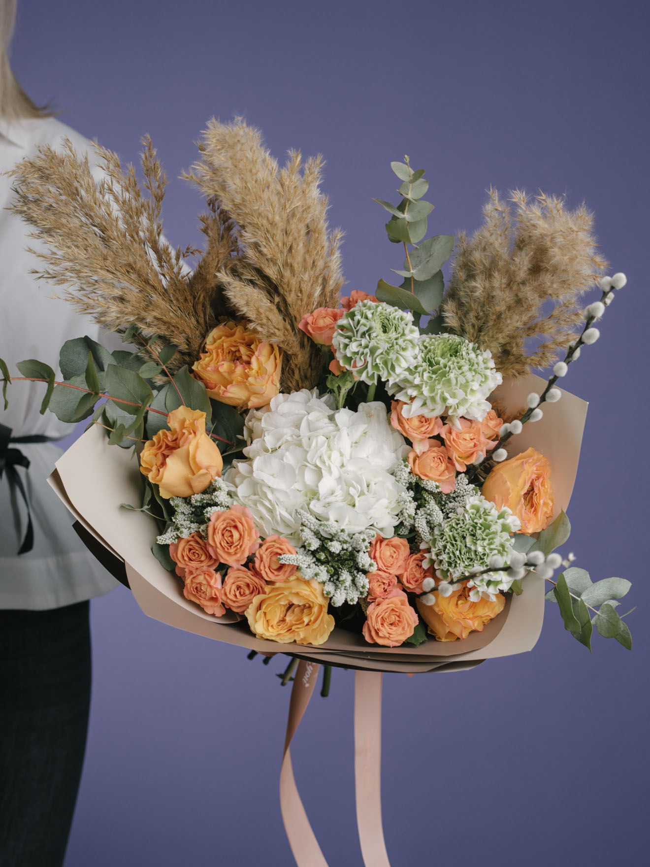 Buchet exotic cu pampas