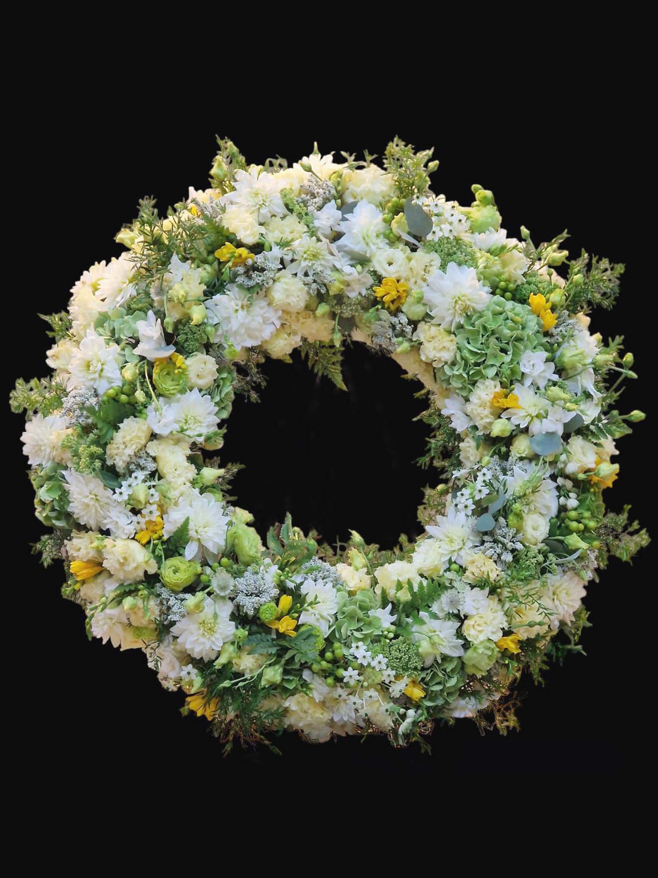 Coroană funerară „Respect și recunoștință”