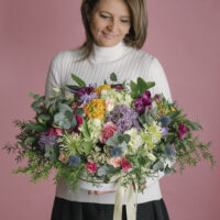 Cutie cu flori Greenery Deluxe